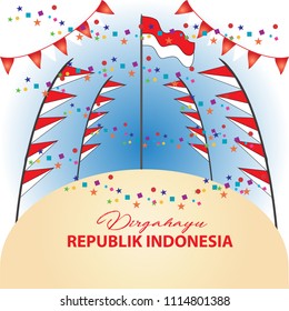 Poster Indonesian independence day