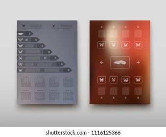 Poster infographics brochure flyer design statistics coloring template vector, Leaflet cover presentation abstract geometric background, layout in A4 size shadow