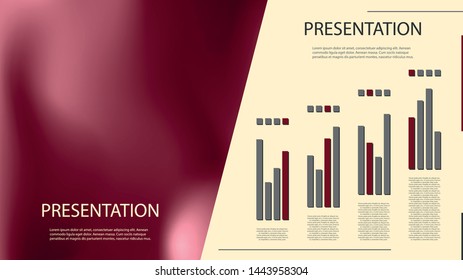 Poster infographics information business modern design set proposal advert