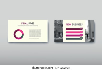 Poster infographics information business modern design set proposal advert