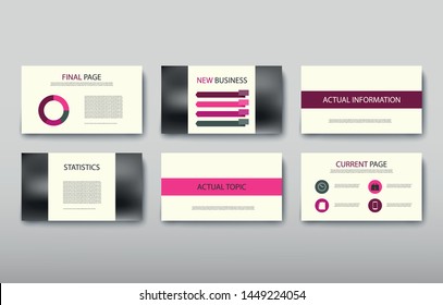 Poster infographics information business modern design set proposal advert