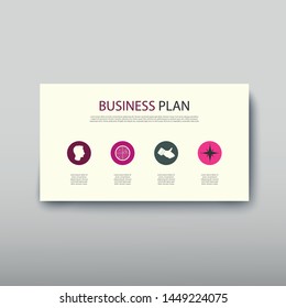Poster infographics information business modern design set proposal advert