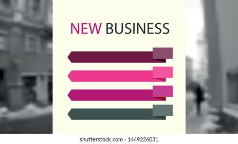 Poster infographics information business modern design set proposal advert