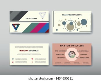 Poster infographics information business modern design set proposal advert