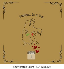 Poster for International Day of Tango - We love tango