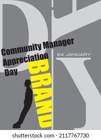Poster for the January event - Community Manager Appreciation Day