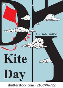 Poster for the January event - Kite Day