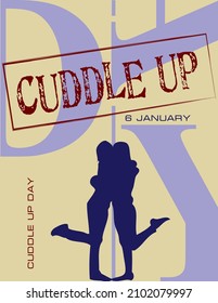 Poster for the January event - National Cuddle Up Day
