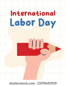 Poster Labor day, vector illustration