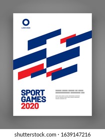 Poster layout design for sport event, invitation, awards or championship. Sport background.