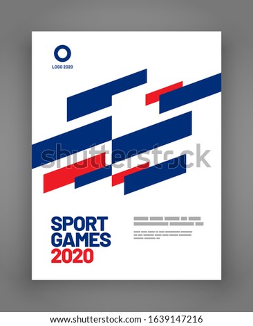 Poster layout design for sport event, invitation, awards or championship. Sport background.