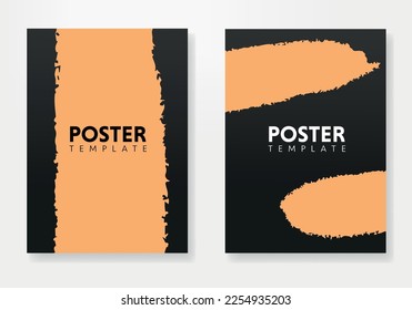 Poster layout design. Vector illustration background template front and back document. Easy Editable. Template vector design for Brochure, AnnualReport, Magazine, Poster, Corporate Presentation.