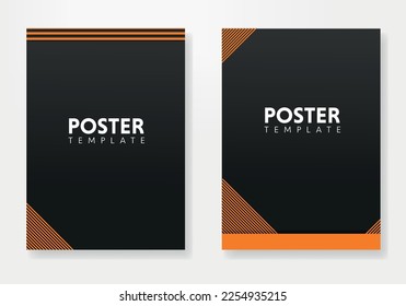 Diseño de afiches. Documento frontal y posterior de la plantilla de fondo de la ilustración del vector. Fácil de editar. Diseño del vector de plantilla para Brochure, AnnualReport, Magazine, Poster, Presentación Corporativa.