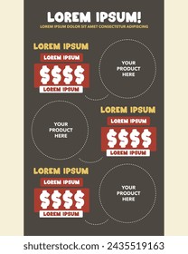 plantilla de diseño de póster diseño vectorial