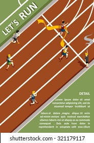 Poster Let's Run To Finish Line