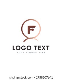 Plantilla de logotipo F tipo de letra de cartel, logotipo de vectores para identidad empresarial y de empresa 