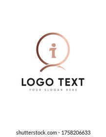 Plantilla de logotipo de tipo de letra de cartel I, logotipo de vectores para identidad empresarial y de empresa 