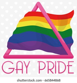 Poster Lgbt Symbols Pink Triangle Rainbow Stock Vector (Royalty Free ...