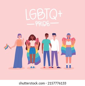 poster of lgtbq group and letterign