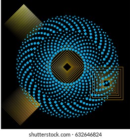 poster with lines.unusual abstract Design .Background with Vector stripes .Geometric shape.