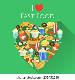 poster I love fast food