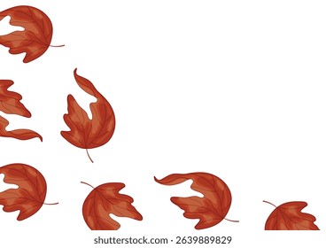 poster with a maple leaf bent in half without a background, for Canada Day or autumn designs