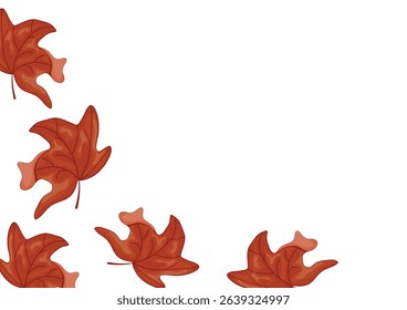 poster with maple leaf in Canadian flag colors without background, for Canada Day or autumn design