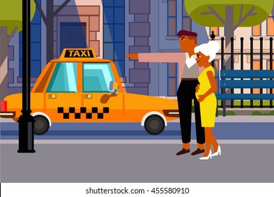 poster married catch a taxi in the city