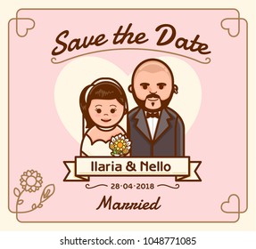 poster married vector