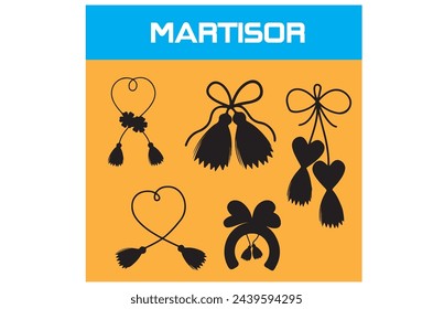 a poster of martisor set collection template background image