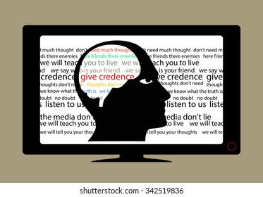 Poster media manipulate thoughts