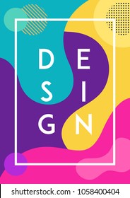 Poster Memphis Abstract Design 