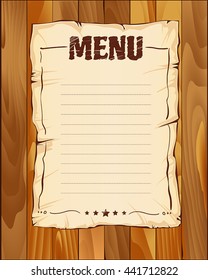 poster menu vector illustration for your unique design works