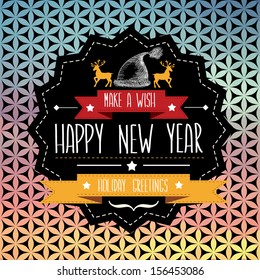 Poster Merry Christmas.Typography.Vector illustration.