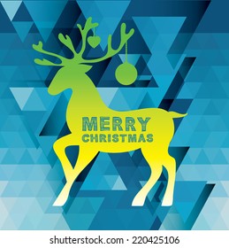 Poster Merry Christmas.Vector illustration.