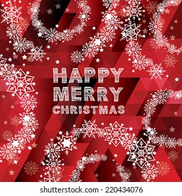 Poster Merry Christmas.Vector illustration.