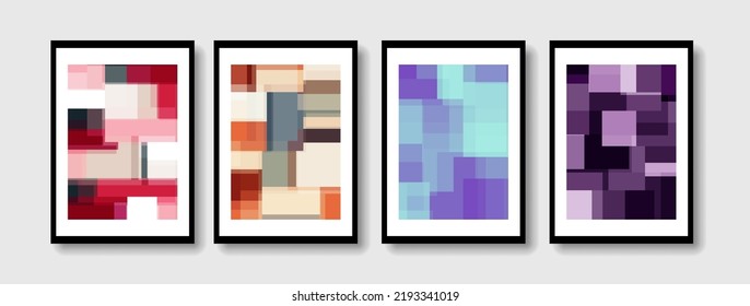 Poster minimal gradient colorful design and cover abstract shape modern background
