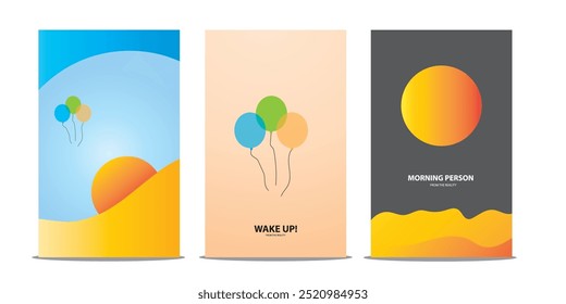 poster minimalist beckground decoration birthday cover