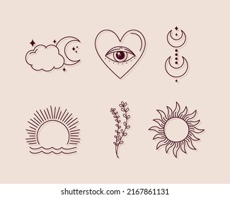 juego de tatuajes minimalistas