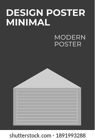 Poster minimalistic vertical orientation front page mock up set. Corporate report cover abstract geometric illustration design layout bundle. Company identity brochure template collection.	