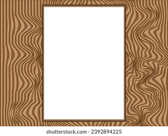 Marco de simulación de afiche. Blanco en la pared clara. Plantilla fotográfica con marco negro. Pintura aislada con sombra suave. Cierre de hoja vacía. Ilustración vectorial.