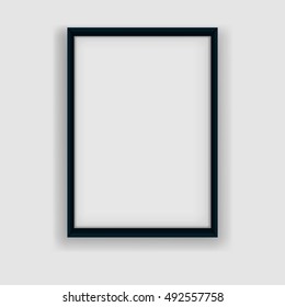 Poster mockup. Hanging poster