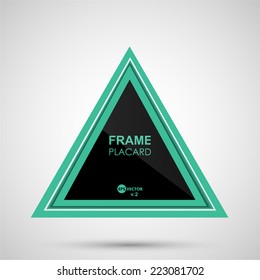 Poster mockup template with turquoise  square frame