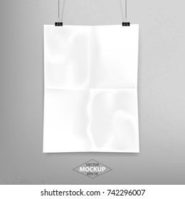 Poster Mockup. Vector Illustration