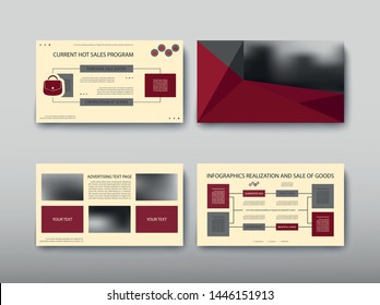 Poster modern infographics information business design set, proposal advert