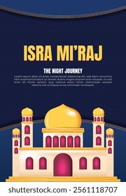 a poster for a mosque called the night journey Isra Mi'raj