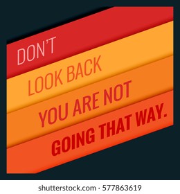 poster of motivational quotation with orange stripes