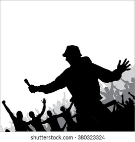Poster for music concert and club party