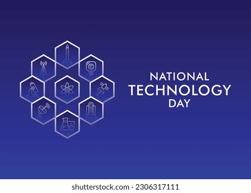 Poster for National Technology Day, It is a tech awareness concept celebrated on May 12