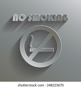 Poster No Smoking Embossed 